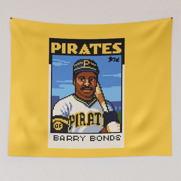 Item preview, Barry Bonds 8-Bit Retro Baseball Card Art designed and sold by TheArtOfCar.