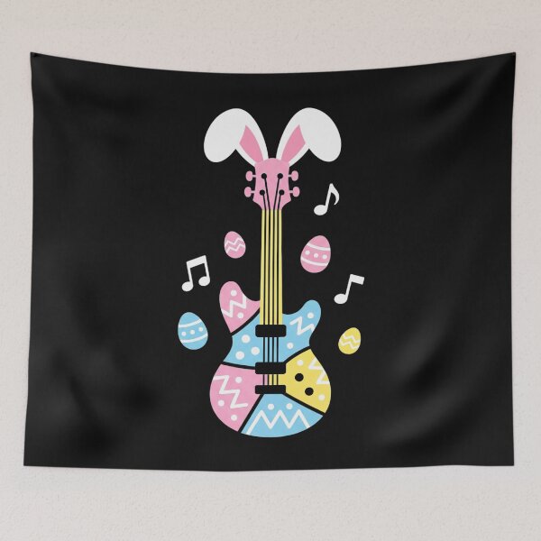 Item preview, Guitar Bunny Rabbit Ears Eggs Easter Guitarist Men Women designed and sold by clothesy7.
