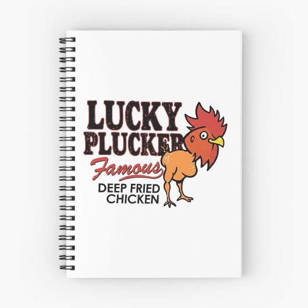 Item preview, Lucky Plucker Famous Deep Fried Chicken - Funny Retro Fast Food Logo designed and sold by 1001T-Shirt.