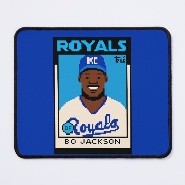 Item preview, Bo Jackson 8-Bit Retro Royals Baseball Card Art designed and sold by TheArtOfCar.