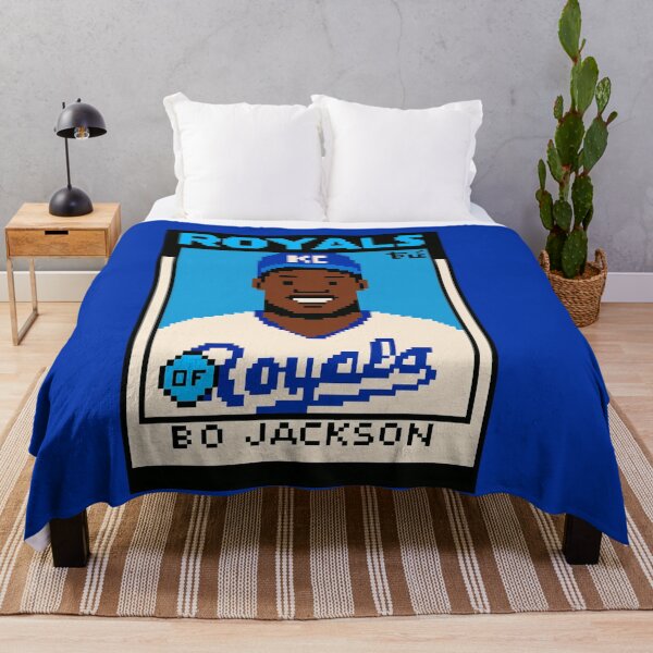 Item preview, Bo Jackson 8-Bit Retro Royals Baseball Card Art designed and sold by TheArtOfCar.