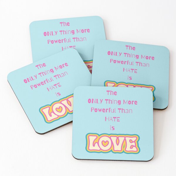 Item preview, The only thing more powerful than hate is love trending typography valentines day design  designed and sold by Ngraved06.
