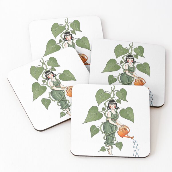 Item preview, Woman Wrapped in Leaf Vines Watering Plants designed and sold by TeeARTHY.