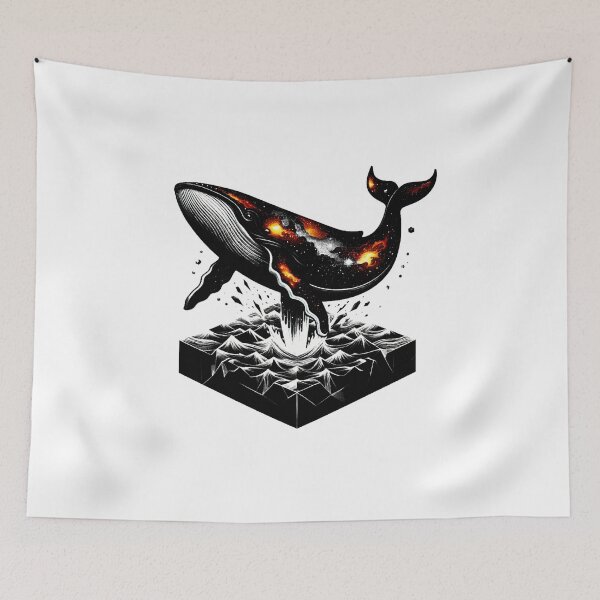 Item preview, Space Whale: Galactic Ocean Journey. designed and sold by PhantomArtStore.