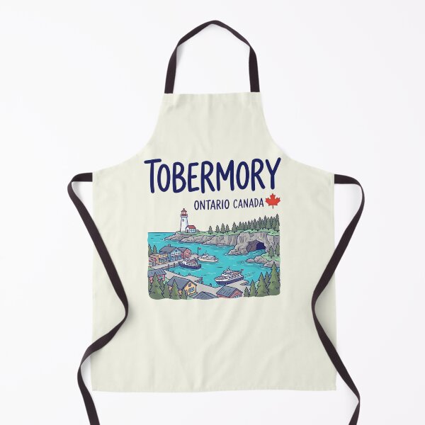 Item preview, Tobermory Ontario Canada Cute Colorful Skyline Landscape designed and sold by HowToCanadian.