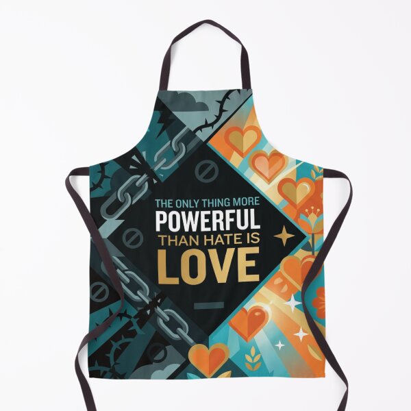 Item preview, Geometric Love Overcomes Hate Abstract Teal Poster designed and sold by DGtaLrtcom.