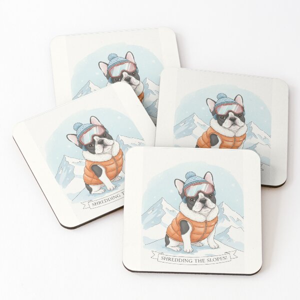 Item preview, Shredding the Slopes: Winter Sports Frenchie designed and sold by TheDesignDen21.