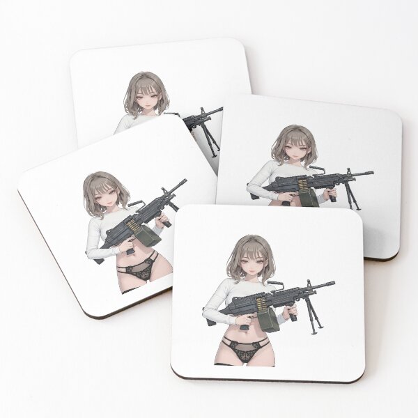 Item preview, Machine Gun Girl designed and sold by RAWLIFEGRAPHIC.