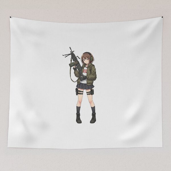 Item preview, Machine Gun Girl designed and sold by RAWLIFEGRAPHIC.