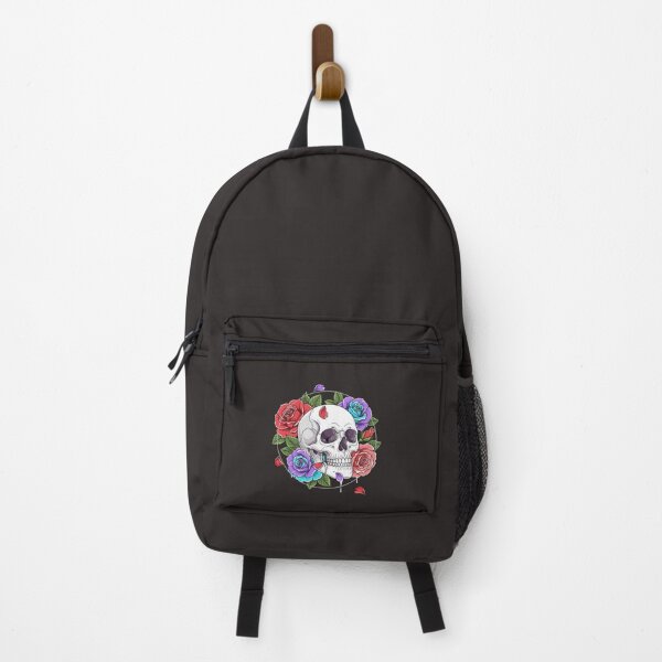 Item preview, Floral Tattoo Skull - Artistic Death and Beauty designed and sold by VelaStudioCo.