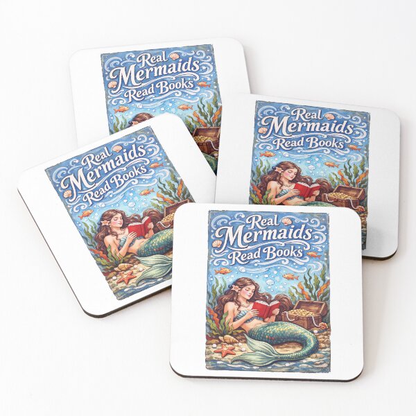 Item preview, Real Mermaids Read Books Underwater Treasure Scene designed and sold by TeeARTHY.
