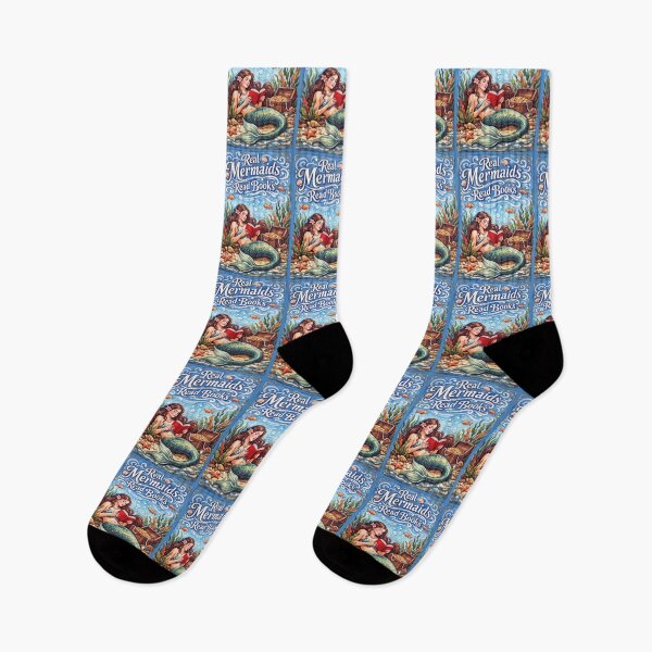 Item preview, Real Mermaids Read Books Underwater Treasure Scene designed and sold by TeeARTHY.