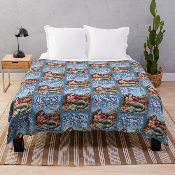 Item preview, Real Mermaids Read Books Underwater Treasure Scene designed and sold by TeeARTHY.
