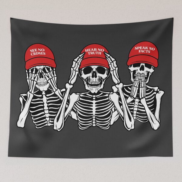 Item preview, See No Crimes Hear No Truth Speak No Facts designed and sold by kjanedesigns.