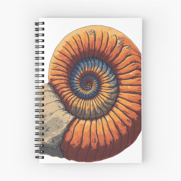 Item preview, Colorful Ammonite Fossil – Earth’s Ancient Spiral designed and sold by Nela Creative Lab.