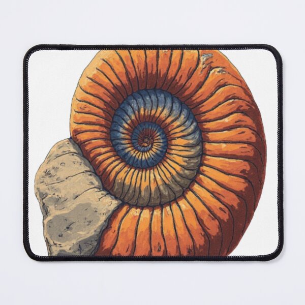 Item preview, Colorful Ammonite Fossil – Earth’s Ancient Spiral designed and sold by Nela Creative Lab.