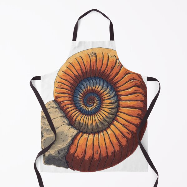 Item preview, Colorful Ammonite Fossil – Earth’s Ancient Spiral designed and sold by Nela Creative Lab.