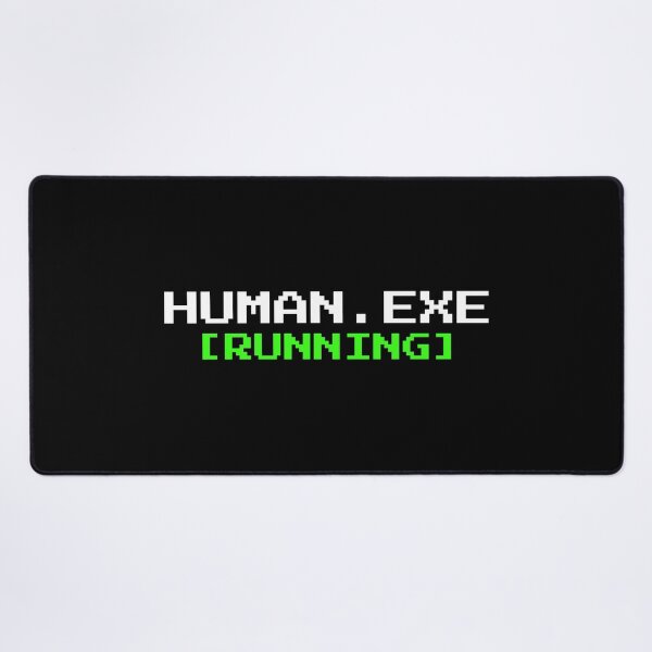 Item preview, Human Exe Running Funny Robot AI Humor designed and sold by vividlukas.