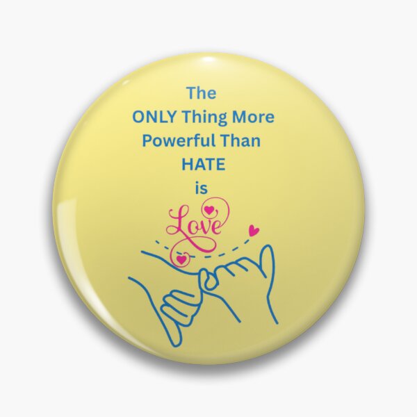 Item preview, The only thing more powerful than hate is love trending typography valentines day design  designed and sold by Ngraved06.