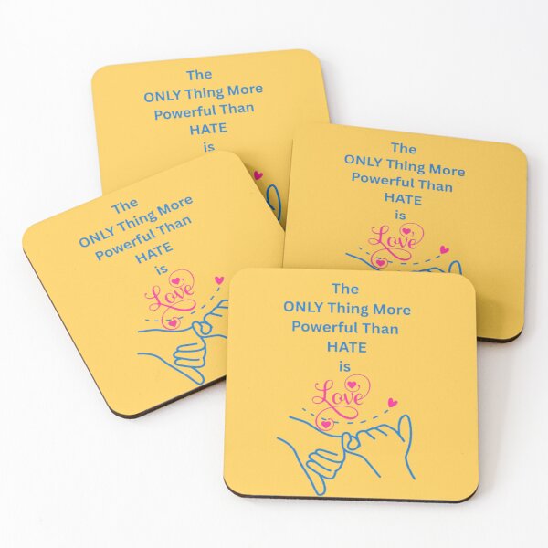 Item preview, The only thing more powerful than hate is love trending typography valentines day design  designed and sold by Ngraved06.