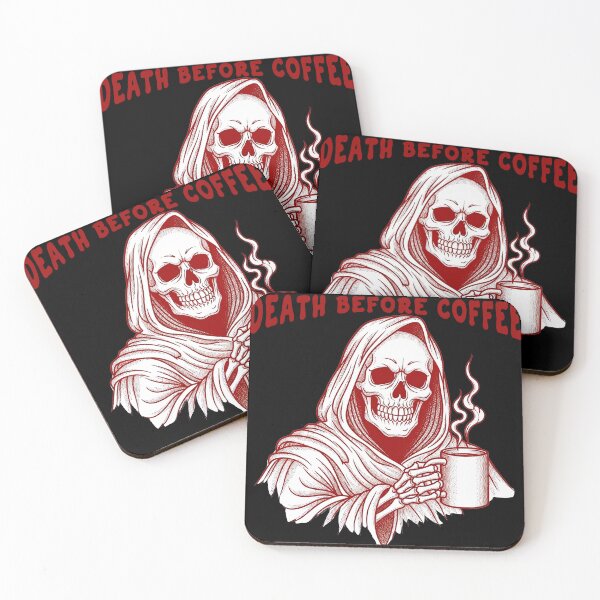 Item preview,  Death Before Coffee Grim Reaper   designed and sold by TeeARTHY.