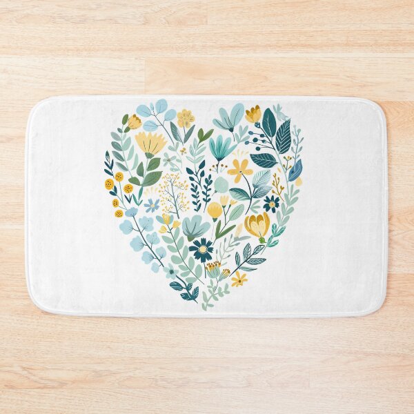 Item preview, Botanical Heart Wildflowers Saint Valentine's Day - Cute Floral Love Garden Art Print designed and sold by DesignArtist.ia.