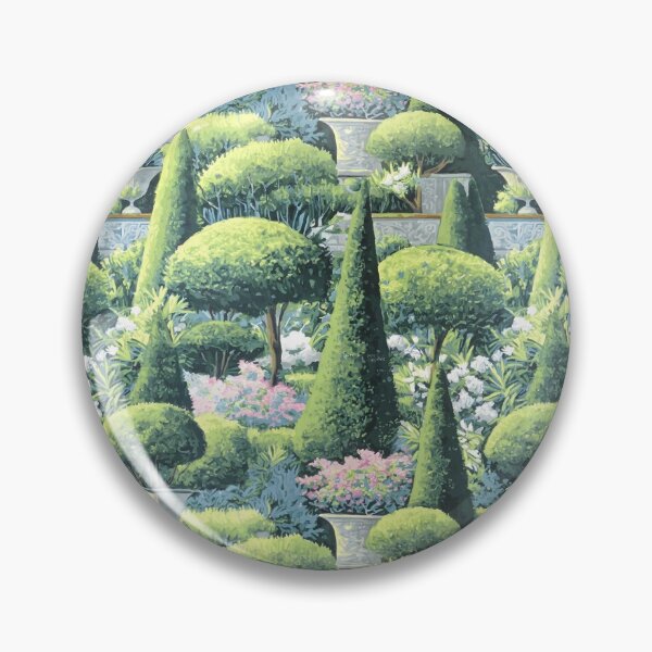 Item preview, Grandmillennial formal garden and topiaries designed and sold by SophieClimaArt.