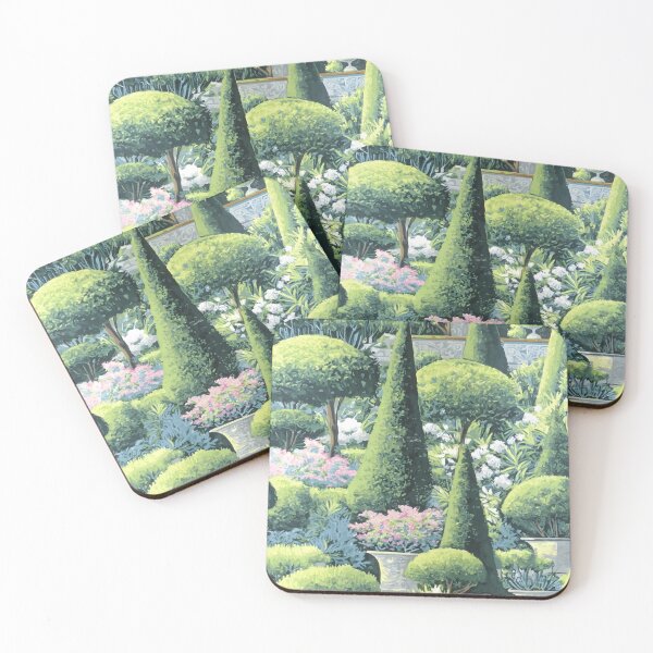 Item preview, Grandmillennial formal garden and topiaries designed and sold by SophieClimaArt.