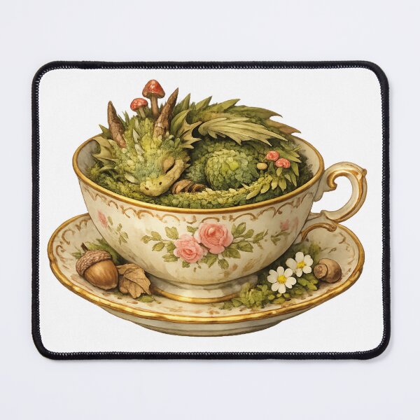 Item preview, Tiny Teacup Moss Dragon designed and sold by Melissa Conner.