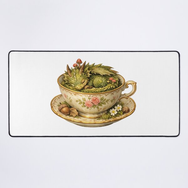 Item preview, Tiny Teacup Moss Dragon designed and sold by Melissa Conner.