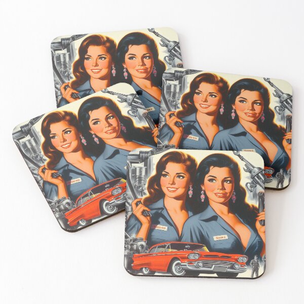 Artikelvorschau, Retro Garage Girls entworfen und verkauft von PulpVintage.