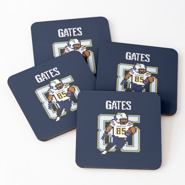 Item preview, Antonio Gates Chargers Pixel Art Tribute designed and sold by TheArtOfCar.