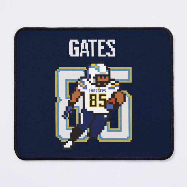 Item preview, Antonio Gates Chargers Pixel Art Tribute designed and sold by TheArtOfCar.