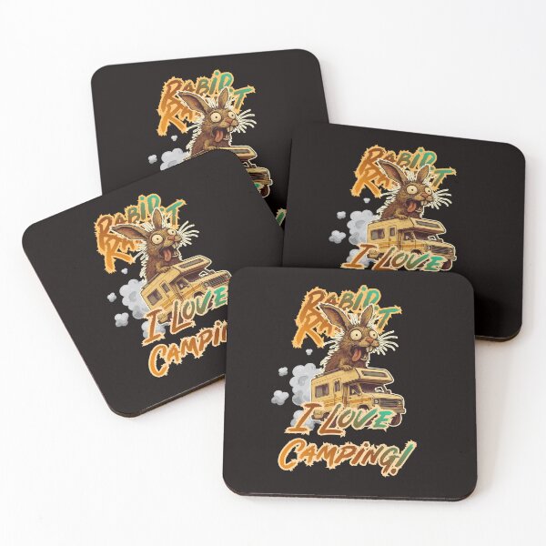 Item preview, Rabid Rabbit- I Love Camping! designed and sold by joztees.