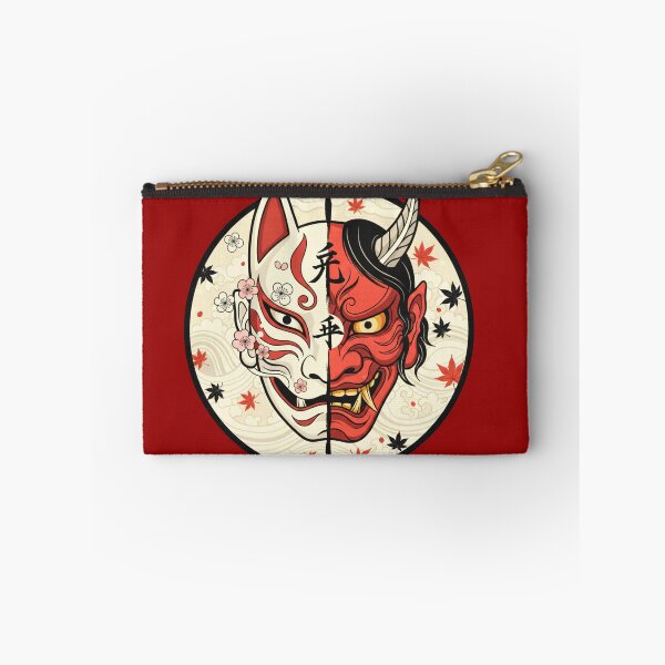 Item preview, Dual Spirit: Hannya and Kitsune Mask Art designed and sold by SakuraVibes.