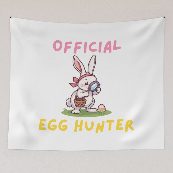 Item preview, Official Egg Hunter - Cute Bunny with Magnifying Glass designed and sold by TobiasLogic.