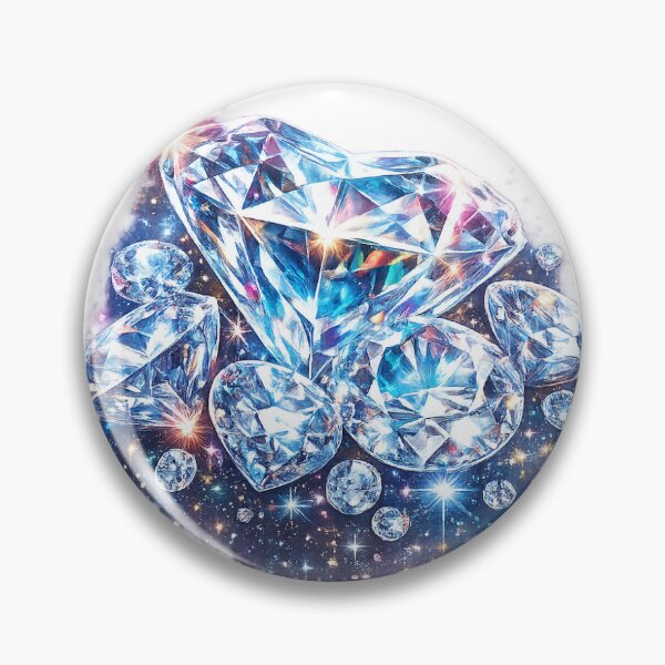 Item preview, Sparkling Diamond Cluster – Luxury Crystal Glow Design designed and sold by ssoundofsilence.