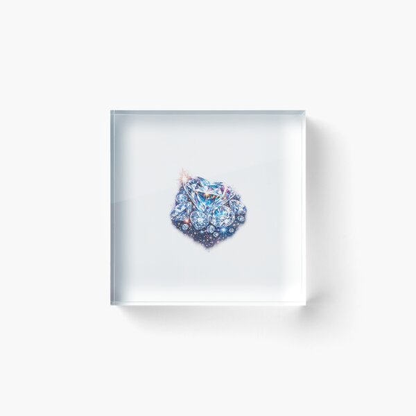 Item preview, Sparkling Diamond Cluster – Luxury Crystal Glow Design designed and sold by ssoundofsilence.