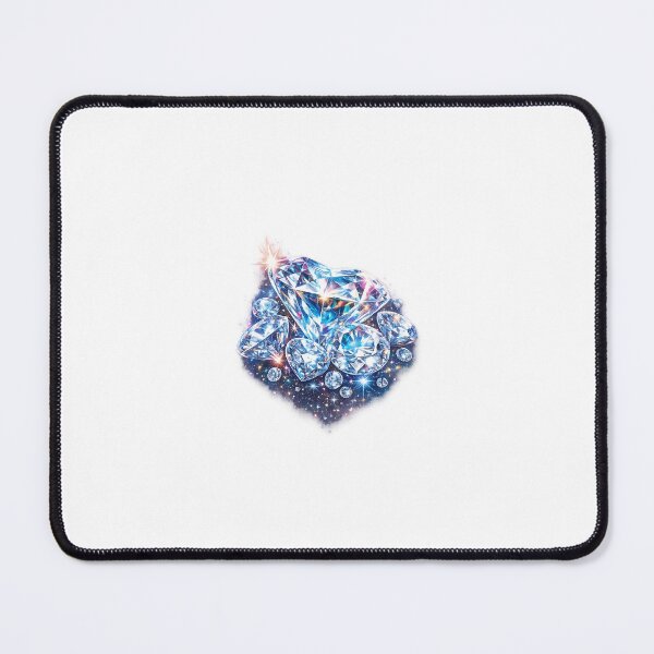 Item preview, Sparkling Diamond Cluster – Luxury Crystal Glow Design designed and sold by ssoundofsilence.