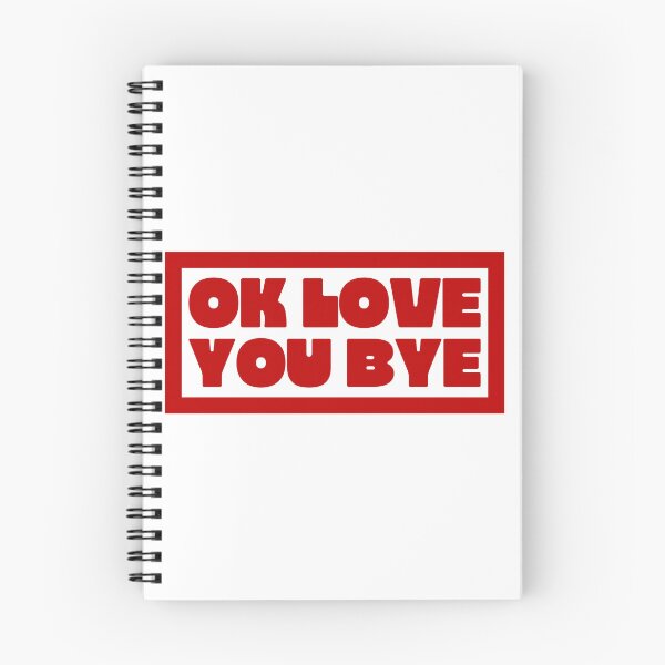 Item preview, Ok Love You Bye - Bold Red designed and sold by Aesthetic Crew.