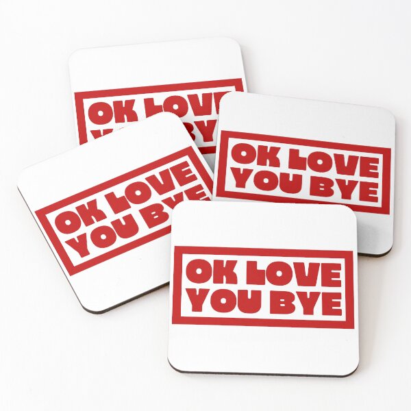 Item preview, Ok Love You Bye - Bold Red designed and sold by Aesthetic Crew.