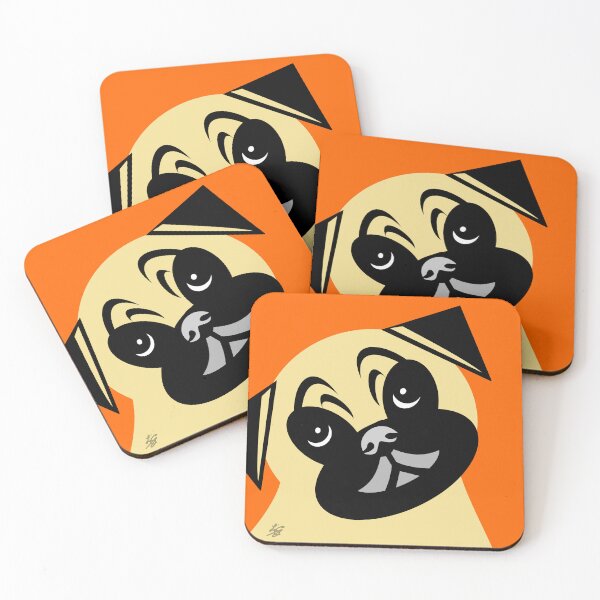 Item preview, Cute Pug Dog Cartoon Image designed and sold by studioart.
