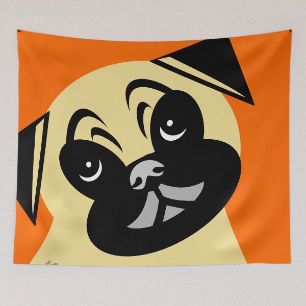 Item preview, Cute Pug Dog Cartoon Image designed and sold by studioart.