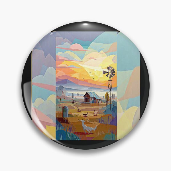 Item preview, Colorado Farm Sunrise – Vibrant Rural Landscape#2 designed and sold by Helios Be. Lavsh.
