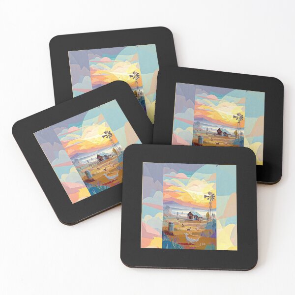 Item preview, Colorado Farm Sunrise – Vibrant Rural Landscape#2 designed and sold by Helios Be. Lavsh.