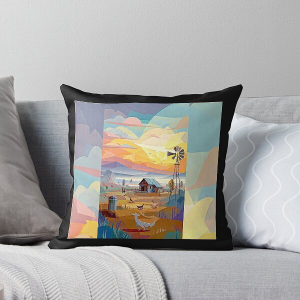 Item preview, Colorado Farm Sunrise – Vibrant Rural Landscape#2 designed and sold by Helios Be. Lavsh.