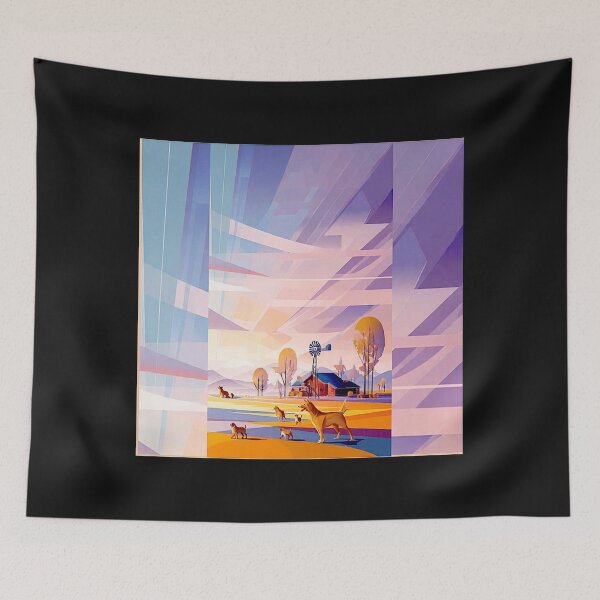 Item preview, Colorado Farm Sunrise – Vibrant Rural Landscape#3 designed and sold by Helios Be. Lavsh.