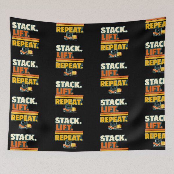 Item preview, Stack Lift Repeat Forklift Operator designed and sold by RetroNibylander.