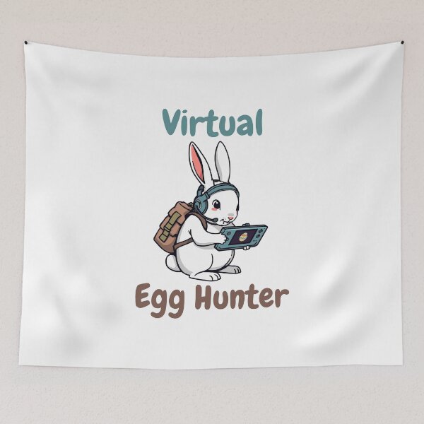 Item preview, Virtual Egg Hunter - Gamer Bunny Handheld Console designed and sold by TobiasLogic.