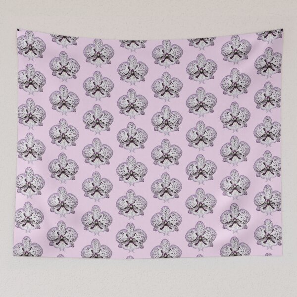 Item preview, white and purple orchid flower sticker  designed and sold by inainart.